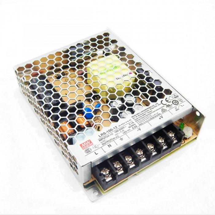 MEANWELL - LRS-100-12 Open frame τροφοδοτικό 12V-8,5A