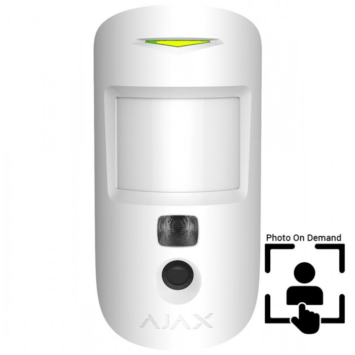 AJAX - MOTION CAM WHITE (PhOD) Ασύρματος ανιχνευτής κίνησης σε λευκό χρώμα με ενσωματωμένη κάμερα για φωτογραφίες κατ' επιλογή. AJAX - MOTION CAM WHITE (PhOD) Ασύρματος ανιχνευτής κίνησης σε λευκό χρώμα με ενσωματωμένη κάμερα για φωτογραφίες κατ' επιλογή.
