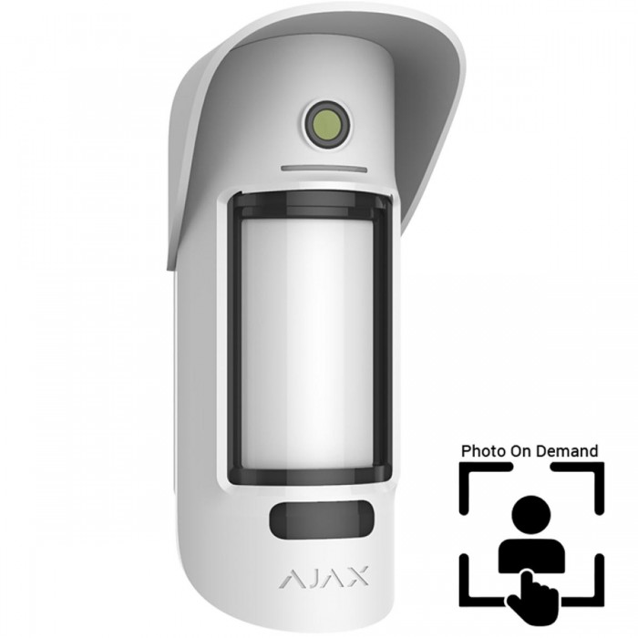 AJAX - MOTION CAM OUTDOOR (PhOD) Ασύρματος ανιχνευτής κίνησης εξωτερικού χώρου PIR & Antimasking με ενσωματωμένη κάμερα για οπτική επιβεβαίωση συναγερμού και φωτογραφίες κατ' επιλογή, Photo on Demand (PhOD). AJAX - MOTION CAM OUTDOOR (PhOD) Ασύρματος ανιχνευτής κίνησης εξωτερικού χώρου PIR & Antimasking με ενσωματωμένη κάμερα για οπτική επιβεβαίωση συναγερμού και φωτογραφίες κατ' επιλογή, Photo on Demand (PhOD).