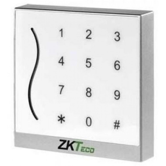 ZK TECO - PROID30 - WHITE Kαρταναγνώστης για κάρτες mifare 13.56MHz με touch Πληκτρολόγιο, χρώματος λευκό.