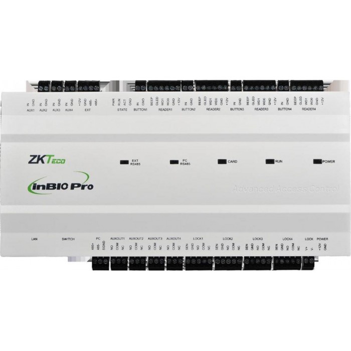 ZK TECO - INBIO-PRO460 Κεντρική μονάδα ελέγχου πρόσβασης για 4 πόρτες (in/out) για αναγνώστες δακτυλικών αποτυπωμάτων. ZK TECO - INBIO-PRO460 Κεντρική μονάδα ελέγχου πρόσβασης για 4 πόρτες (in/out) για αναγνώστες δακτυλικών αποτυπωμάτων.