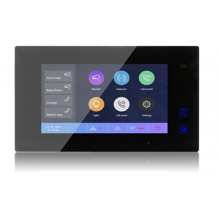 PROXY2 - WiFi7 DX47/TD7-B Monitor θυροτηλεόρασης 2 καλωδίων 7'', με πλήκτρα αφής σε μαύρο χρώμα. PROXY2 - WiFi7 DX47/TD7-B Monitor θυροτηλεόρασης 2 καλωδίων 7'', με πλήκτρα αφής σε μαύρο χρώμα.