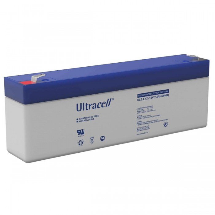 ULTRACELL - BATTERY 12V 2.4AH Επαναφορτιζόμενη μπαταρία μολύβδου 12V / 2.4Ah. ULTRACELL - BATTERY 12V 2.4AH Επαναφορτιζόμενη μπαταρία μολύβδου 12V / 2.4Ah.