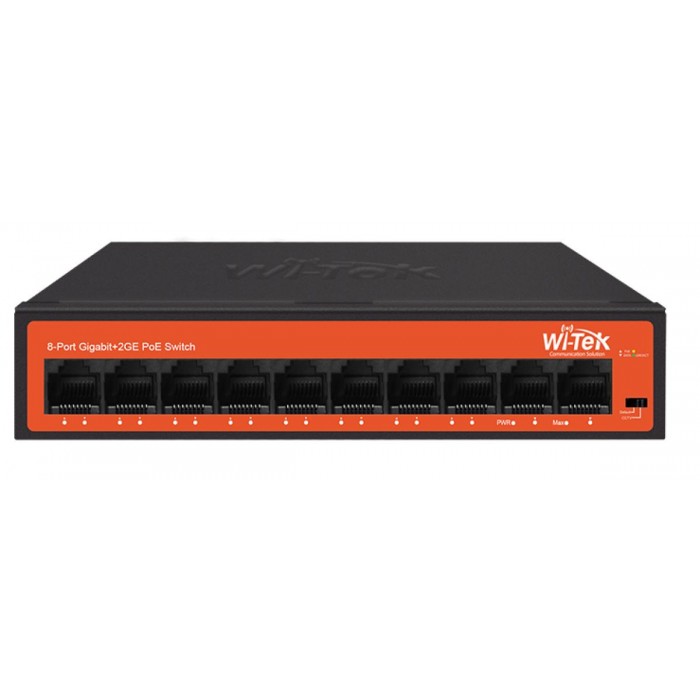 WI-TEK - WI-PS308GH V2 Gigabit Switch με 8 θύρες PoE (250 μέτρα) και 2 θύρες uplink. Λειτουργία VLAN. Τροφοδοσία 65W. WI-TEK - WI-PS308GH V2 Gigabit Switch με 8 θύρες PoE (250 μέτρα) και 2 θύρες uplink. Λειτουργία VLAN. Τροφοδοσία 65W.