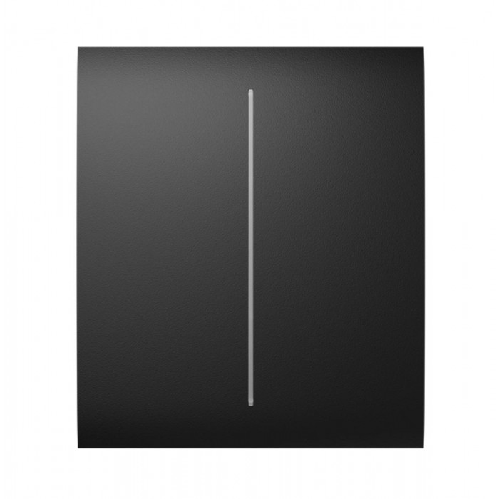 AJAX - CENTER BUTTON (2-GANG) BLACK Κεντρική πρόσοψη για πλαίσιο (Frame) 3, 4 ή 5 θέσεων ασύρματου διπλού διακόπτη ελέγχου φωτισμού, σε μαύρο χρώμα.