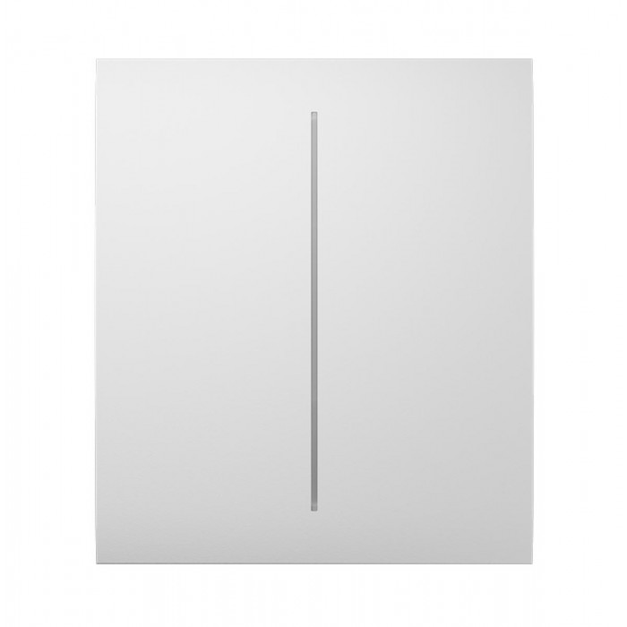 AJAX - CENTER BUTTON (2-GANG) WHITE Κεντρική πρόσοψη για πλαίσιο (Frame) 3, 4 ή 5 θέσεων ασύρματου διπλού διακόπτη ελέγχου φωτισμού, σε λευκό χρώμα. AJAX - CENTER BUTTON (2-GANG) WHITE Κεντρική πρόσοψη για πλαίσιο (Frame) 3, 4 ή 5 θέσεων ασύρματου διπλού διακόπτη ελέγχου φωτισμού, σε λευκό χρώμα.