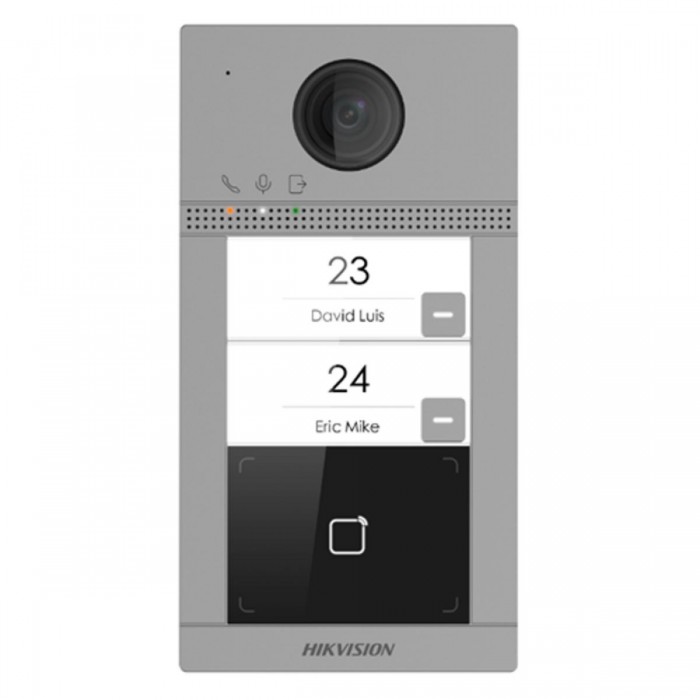 HIKVISION - DS-KV8213-WME1(C) Δικτυακή μπουτονιέρα δυο κλήσεων με καρταναγνώστη.