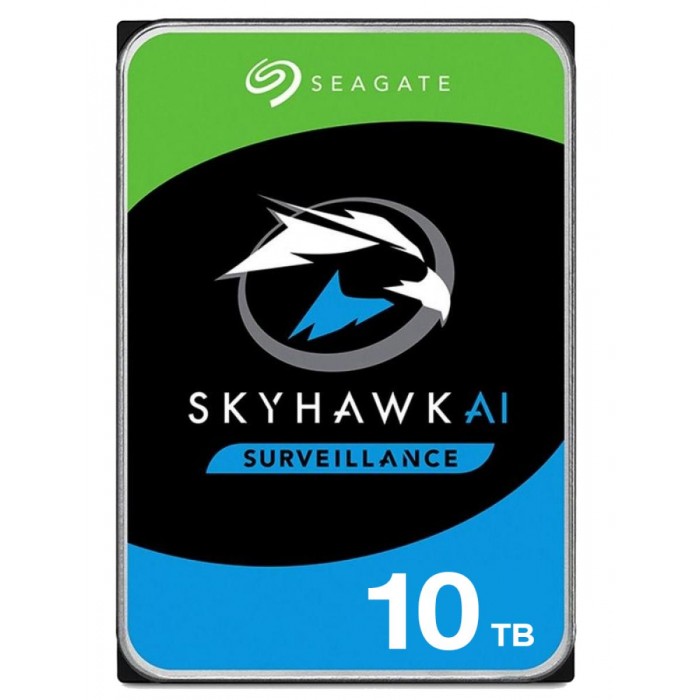 SEAGATE - SKYHAWK 10TB Σκληρός δίσκος 10ΤΒ ειδικά σχεδιασμένος για συστήματα παρακολούθησης με λειτουργία 24/7.