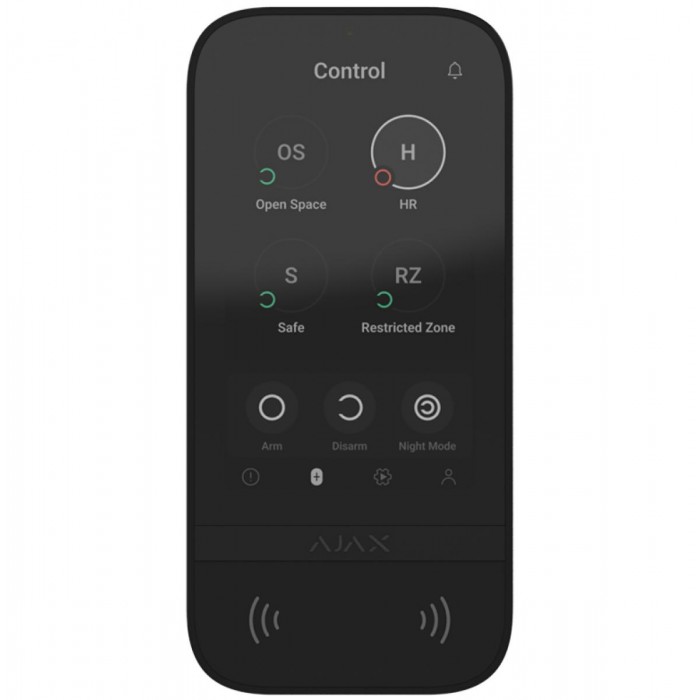 AJAX - KEYPAD TOUCHSCREEN BLACK Ασύρματο πληκτρολόγιο με οθόνη αφής 5'' (inch), σε μαύρο χρώμα. AJAX - KEYPAD TOUCHSCREEN BLACK Ασύρματο πληκτρολόγιο με οθόνη αφής 5'' (inch), σε μαύρο χρώμα.
