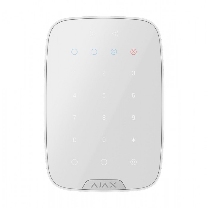 AJAX - KEYPAD PLUS SUPERIOR WHITE Ασύρματο πληκτρολόγιο αφής SUPERIOR, με ενσωματωμένο Proximity Reader, σε λευκό χρώμα. AJAX - KEYPAD PLUS SUPERIOR WHITE Ασύρματο πληκτρολόγιο αφής SUPERIOR, με ενσωματωμένο Proximity Reader, σε λευκό χρώμα.