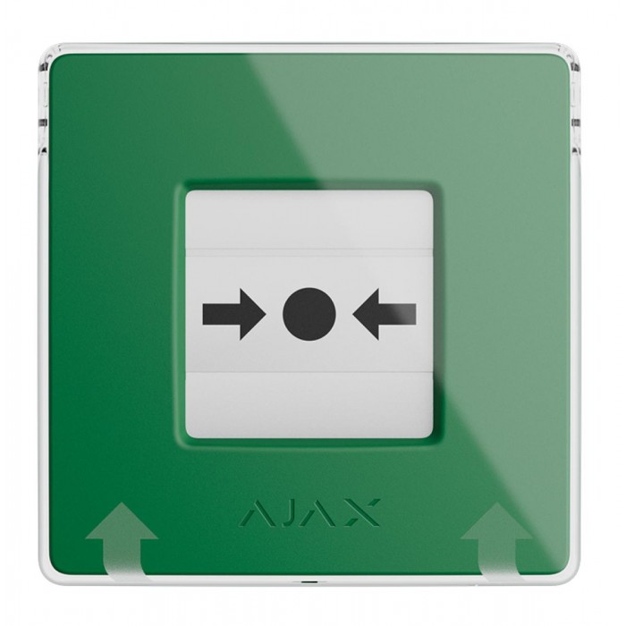 AJAX - MANUAL CALL POINT (GREEN) Ασύρματο μπουτόν επίτοιχης τοποθέτησης για χειροκίνητη αναγγελία συναγερμού και χρήση σεναρίων αυτοματισμού, σε πράσινο χρώμα. AJAX - MANUAL CALL POINT (GREEN) Ασύρματο μπουτόν επίτοιχης τοποθέτησης για χειροκίνητη αναγγελία συναγερμού και χρήση σεναρίων αυτοματισμού, σε πράσινο χρώμα.