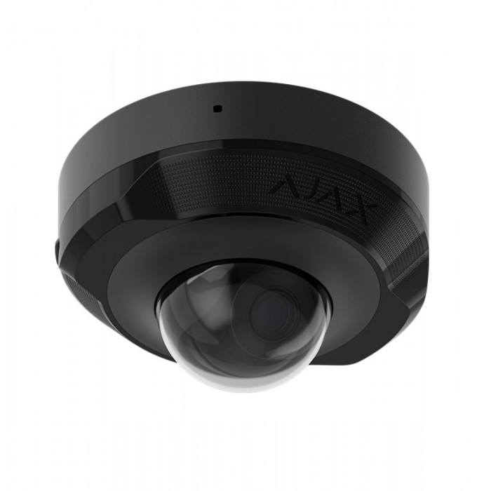 AJAX - DOMECAM MINI (5 MP/2.8mm) BLACK Ενσύρματη IP MiniDome κάμερα ανάλυσης 5MP (2800 x 1620px), με γωνία θέασης 100° - 110° και ενσωματωμένο μικρόφωνο, σε μαύρο χρώμα.