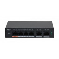 DAHUA - CS4006-4GT-60 Cloud Managed switch με 4 θύρες PoE 1000Μbps και 2 θύρες Uplink 1000Mbps. Aπομακρυσμένη διαχείριση μέσω κινητού. Τροφοδοσία 60W.