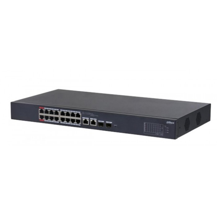 DAHUA - CS4220-16GT-240 Cloud Managed Switch με 16 θύρες Gigabit PoE, 2 θύρες uplink 1000Mbps και 2 θύρες SFP. Τροφοδοσία 240W. DAHUA - CS4220-16GT-240 Cloud Managed Switch με 16 θύρες Gigabit PoE, 2 θύρες uplink 1000Mbps και 2 θύρες SFP. Τροφοδοσία 240W.