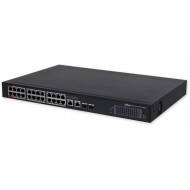 DAHUA - CS4228-24GT-375 Cloud Managed Switch με 24 θύρες PoE στα 1000Mbps, 2 θύρες uplink 1000Mbps και 2 θύρες SFP. Τροφοδοσία 375W.