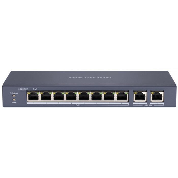 HIKVISION - DS-3E0310P-E/M PoE Switch με 8 θύρες PoE και 2 θύρες Uplink. HIKVISION - DS-3E0310P-E/M PoE Switch με 8 θύρες PoE και 2 θύρες Uplink.
