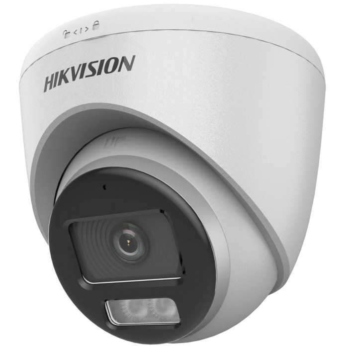 HIKVISION - DS-2CE72KF0T-LFS Κάμερα Dome ColorVu Smart Hybrid 3K, με φακό 2.8mm, εμβέλεια λευκού φωτός 40 μέτρα και ενσωματωμένο μικρόφωνο.