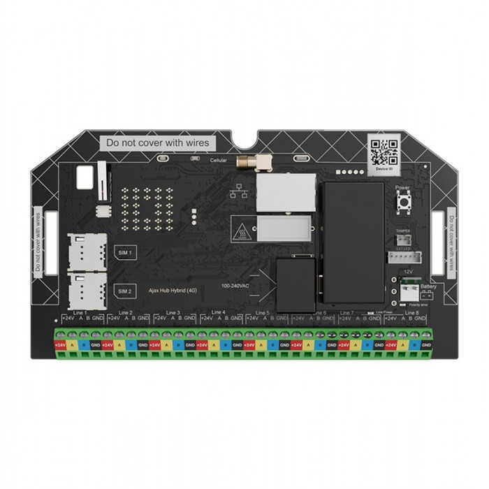 AJAX - HUB HYBRID (4G) FIBRA (WITHOUT CASING) Πλακέτα συναγερμού FIBRA (4G) χωρίς πλαστικό κουτί, 8 ΒUS γραμμές, 100 συσκευές και 3 κανάλια επικοινωνίας. AJAX - HUB HYBRID (4G) FIBRA (WITHOUT CASING) Πλακέτα συναγερμού FIBRA (4G) χωρίς πλαστικό κουτί, 8 ΒUS γραμμές, 100 συσκευές και 3 κανάλια επικοινωνίας.