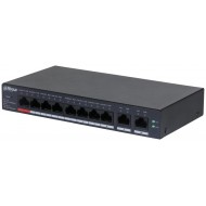 DAHUA - CS4010-8GT-110 Cloud Managed switch με 8 θύρες PoE Gigabit και 2 θύρες Uplink. Aπομακρυσμένη διαχείριση μέσω κινητού. Τροφοδοσία 110W.
