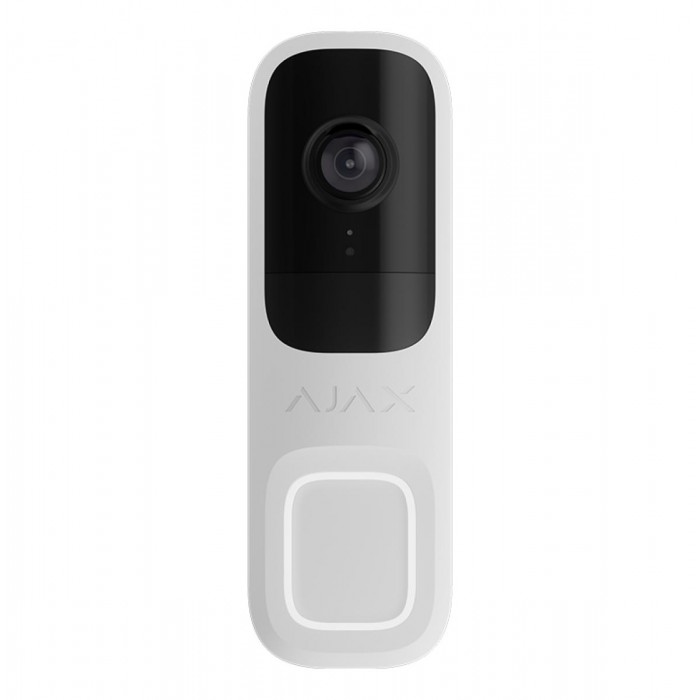 AJAX - DOORBELL WHITE Δικτυακή μπουτονιέρα μίας κλήσης, με δυνατότητα πλήρους ενσωμάτωσης στο Ajax HUB και υποστήριξη καταγραφής μέσω Ajax NVR.