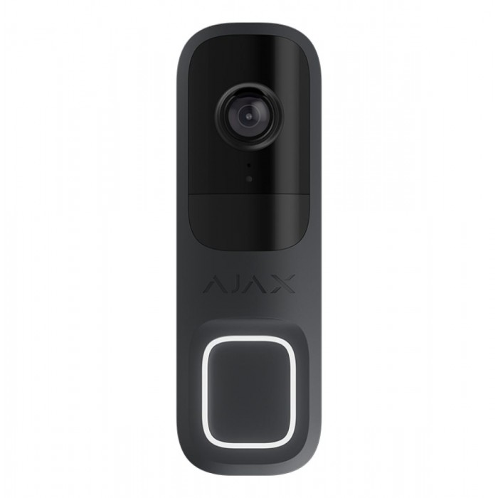 AJAX - DOORBELL GRAPHITE Δικτυακή μπουτονιέρα μίας κλήσης, με δυνατότητα πλήρους ενσωμάτωσης στο Ajax HUB και υποστήριξη καταγραφής μέσω Ajax NVR.