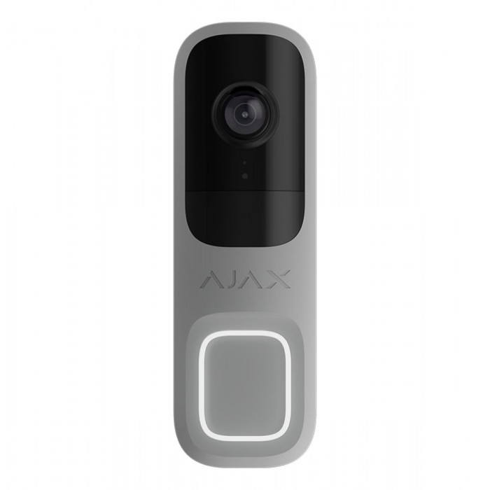 AJAX - DOORBELL GREY Δικτυακή μπουτονιέρα μίας κλήσης, με δυνατότητα πλήρους ενσωμάτωσης στο Ajax HUB και υποστήριξη καταγραφής μέσω Ajax NVR.