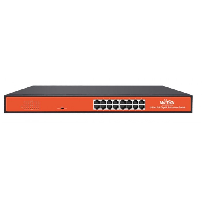 WI-TEK - WI-SG116D V3 Switch 16 θυρών 1000Mbps με VLAN. Mεταλλικό περίβλημα.