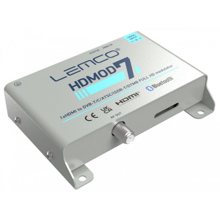 LEMCO - HDMOD-7 Διαμορφωτής DVB-T που δέχεται μια είσοδο HDMI και τη μετατρέπει το σε ένα κανάλι RF DVB-T στην έξοδο του. LEMCO - HDMOD-7 Διαμορφωτής DVB-T που δέχεται μια είσοδο HDMI και τη μετατρέπει το σε ένα κανάλι RF DVB-T στην έξοδο του.