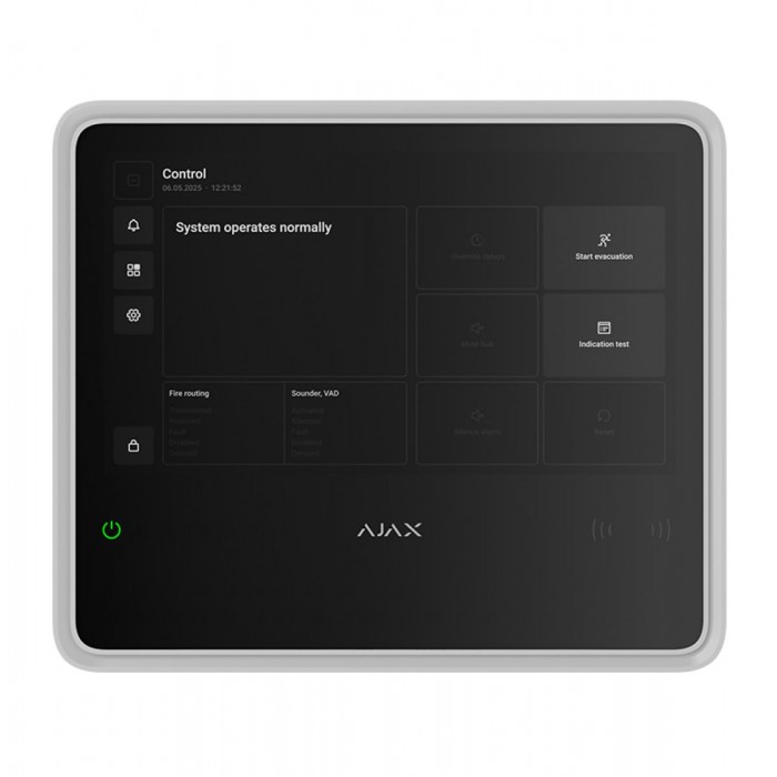 AJAX - EN54 FIRE HUB WHITE Κεντρική μονάδα ασύρματης πυρανίχνευσης με πιστοποίηση EN 54, σε λευκό χρώμα. AJAX - EN54 FIRE HUB WHITE Κεντρική μονάδα ασύρματης πυρανίχνευσης με πιστοποίηση EN 54, σε λευκό χρώμα.