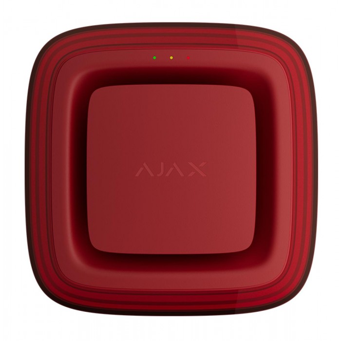 AJAX - EN54 FIRE PROTECT (SOUNDER/VAD) RED Ασύρματη οπτικοακουστική μονάδα επιτήρησης πυρκαγιάς (φαροσειρήνα), με πιστοποίηση EN 54 σε κόκκινο χρώμα. AJAX - EN54 FIRE PROTECT (SOUNDER/VAD) RED Ασύρματη οπτικοακουστική μονάδα επιτήρησης πυρκαγιάς (φαροσειρήνα), με πιστοποίηση EN 54 σε κόκκινο χρώμα.