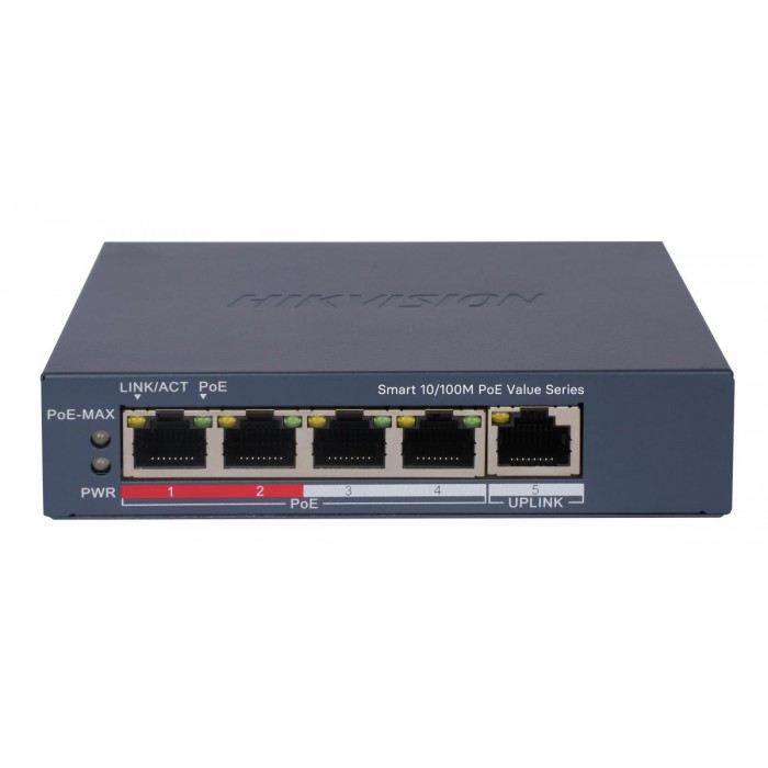 HIKVISION - DS-3E1105P-EI/MV2 PoE Switch Smart Managed με 4 θύρες PoE και 1 θύρα Uplink. HIKVISION - DS-3E1105P-EI/MV2 PoE Switch Smart Managed με 4 θύρες PoE και 1 θύρα Uplink.