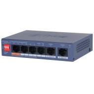 DAHUA - CS4006-4ET2GT-60 Cloud Managed switch με 4 θύρες PoE 100Μbps και 2 θύρες Uplink 1000Mbps. Aπομακρυσμένη διαχείριση μέσω κινητού. Τροφοδοσία 60W.