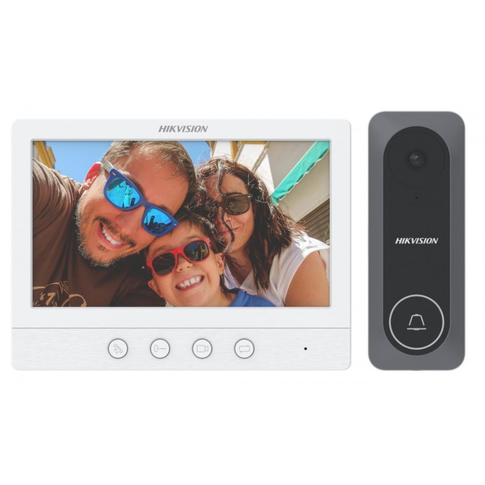 HIKVISION - DS-KIS212(B) KIT θυροτηλεόρασης μιας κλήσης 4 καλωδίων με ανάλυση 1024x600. HIKVISION - DS-KIS212(B) KIT θυροτηλεόρασης μιας κλήσης 4 καλωδίων με ανάλυση 1024x600.