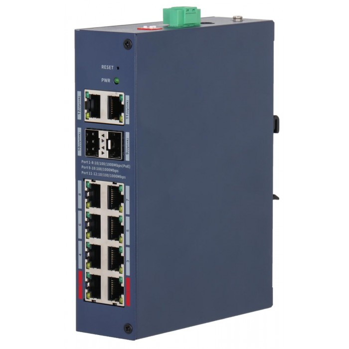 DAHUA - CHS4212-8GT-110 Cloud Managed switch με 8 θύρες PoE 1000Μbps, 2 θύρες Uplink 1000Mbps και 2 θύρες SFP. Aπομακρυσμένη διαχείριση μέσω κινητού. Τροφοδοσία 110W. DAHUA - CHS4212-8GT-110 Cloud Managed switch με 8 θύρες PoE 1000Μbps, 2 θύρες Uplink 1000Mbps και 2 θύρες SFP. Aπομακρυσμένη διαχείριση μέσω κινητού. Τροφοδοσία 110W.
