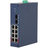 DAHUA - CHS4210-8GT-110 Cloud Managed switch με 8 θύρες PoE 1000Μbps και 2 θύρες SFP. Aπομακρυσμένη διαχείριση μέσω κινητού. Τροφοδοσία 110W.