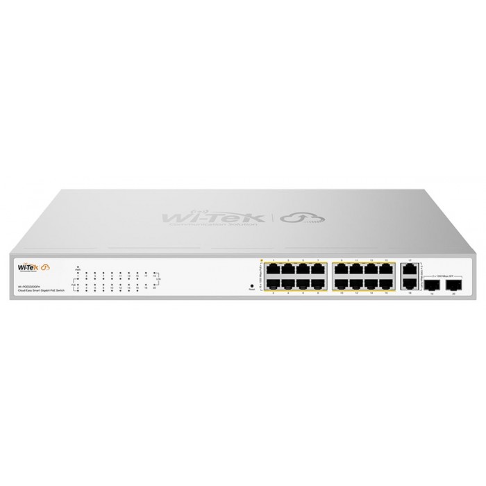 DAHUA - WI-PCES320GFH Cloud Managed switch με 16 θύρες PoE 1000Μbps με 2 θύρες SFP 1000Mbps. Aπομακρυσμένη διαχείριση μέσω κινητού. Τροφοδοσία 130W. DAHUA - WI-PCES320GFH Cloud Managed switch με 16 θύρες PoE 1000Μbps με 2 θύρες SFP 1000Mbps. Aπομακρυσμένη διαχείριση μέσω κινητού. Τροφοδοσία 130W.