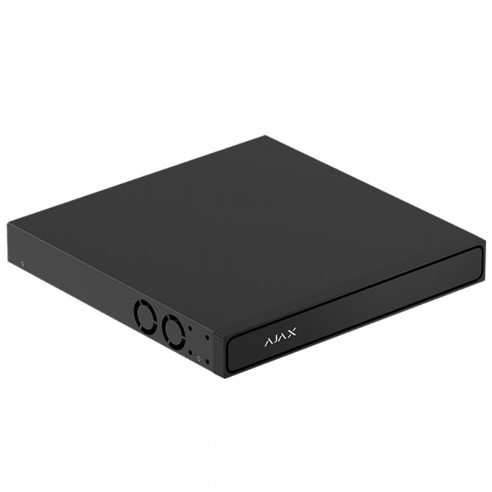 AJAX - NVR H2DAI8PAC (8ch) SUPERIOR BLACK Καταγραφικό NVR H2DAI8PAC 8 καναλιών, με ενσωματωμένη τεχνητή νοημοσύνη (AI), 8 θύρες PoE+, έξοδο 4K HDMI και υποστήριξη δύο σκληρών δίσκων SATA έως 24TB, σε μαύρο χρώμα.
