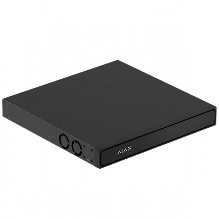 AJAX - NVR H2DAC (16ch) BLACK Καταγραφικό Ajax NVR H2DAC 16 καναλιών, έξοδο 4K HDMI και υποστήριξη δύο σκληρών δίσκων SATA έως 16TB, σε μαύρο χρώμα. AJAX - NVR H2DAC (16ch) BLACK Καταγραφικό Ajax NVR H2DAC 16 καναλιών, έξοδο 4K HDMI και υποστήριξη δύο σκληρών δίσκων SATA έως 16TB, σε μαύρο χρώμα.