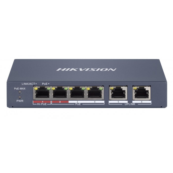 HIKVISION - DS-3E1106HP-EI PoE Switch Smart Managed με 4 θύρες PoE και 2 θύρες RJ-45. HIKVISION - DS-3E1106HP-EI PoE Switch Smart Managed με 4 θύρες PoE και 2 θύρες RJ-45.