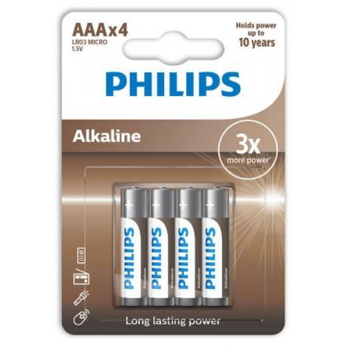 Μπαταρία LR03 AAA 1,5V (Blister 4τμχ) Philips