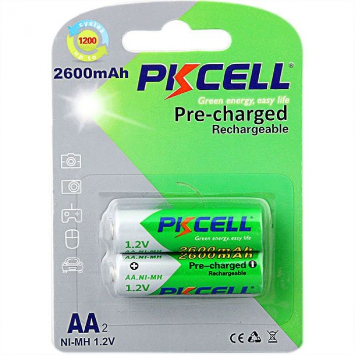 Μπαταρία επαναφορτιζόμενη AA 2600mah PKCELL