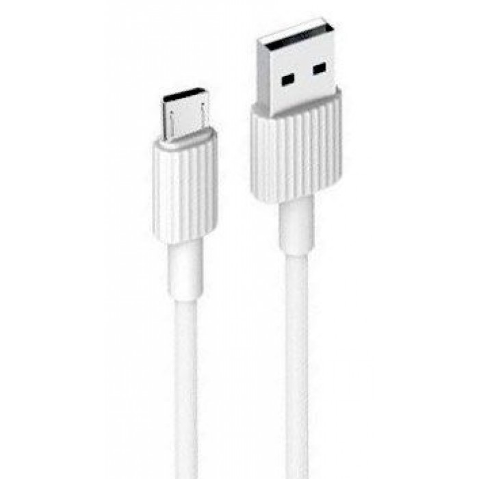Καλώδιο Φόρτισης USB TypeA Σε Micro USB 2.4A 1m Λευκό NB156 XO