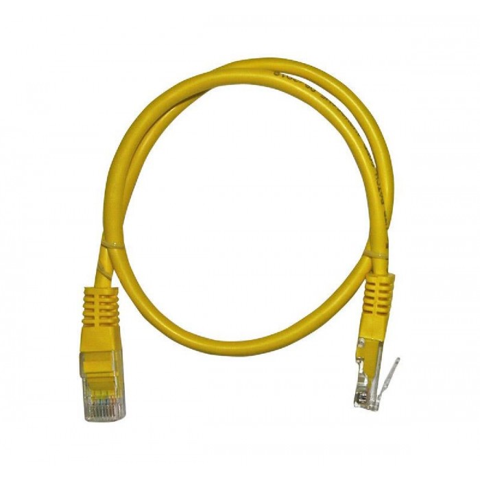 Patch Cord Χαλκού 0.5m Cat.5e UTP Κίτρινο FREDER