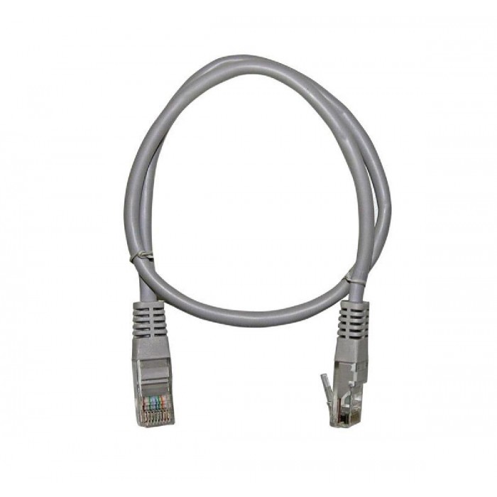 Patch Cord Χαλκού 0.5m Cat.5e UTP Γκρί FREDER