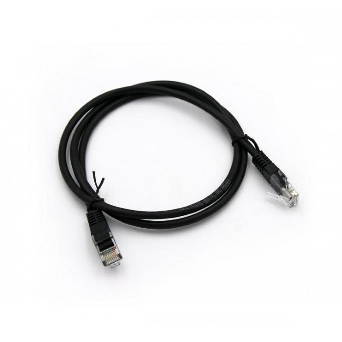 Patch Cord Χαλκού 1m Cat.5e UTP Μαύρο FREDER Patch Cord Χαλκού 1m Cat.5e UTP Μαύρο FREDER
