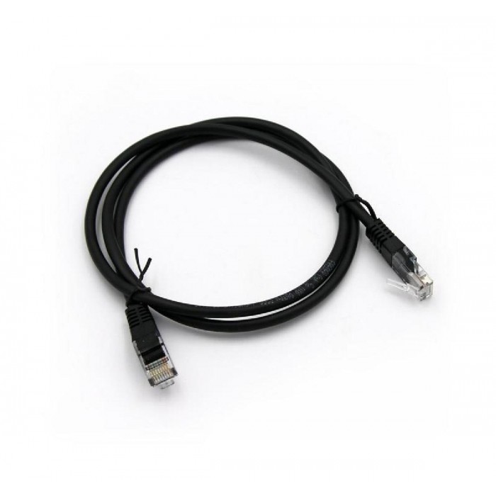 Patch Cord Χαλκού 1m Cat.5e UTP Μαύρο FREDER