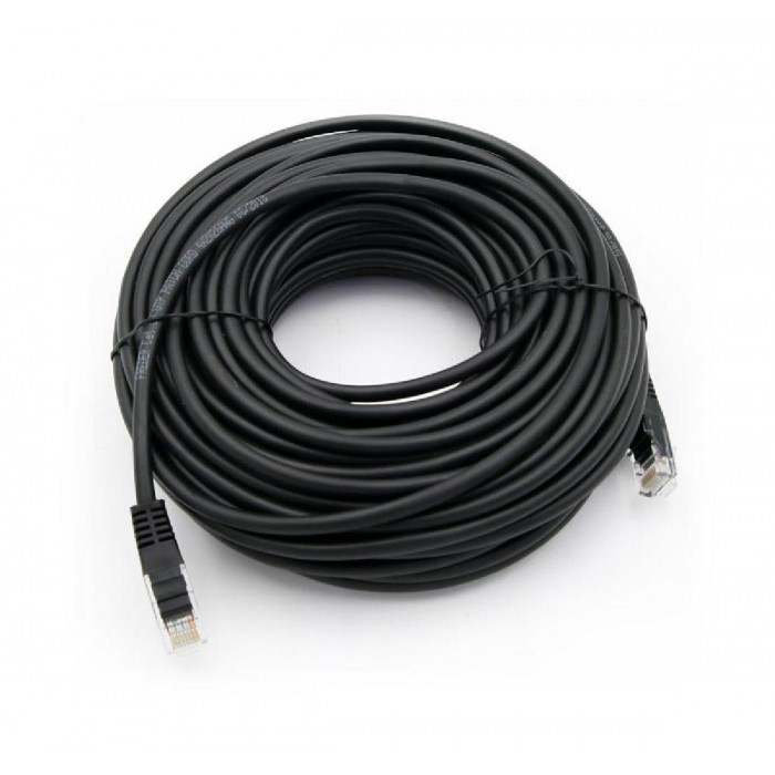 Patch Cord Χαλκού 20m Cat.5e UTP Μαύρο FREDER Patch Cord Χαλκού 20m Cat.5e UTP Μαύρο FREDER