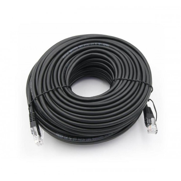 Patch Cord Χαλκού 30m Cat.5e UTP Μαύρο FREDER Patch Cord Χαλκού 30m Cat.5e UTP Μαύρο FREDER