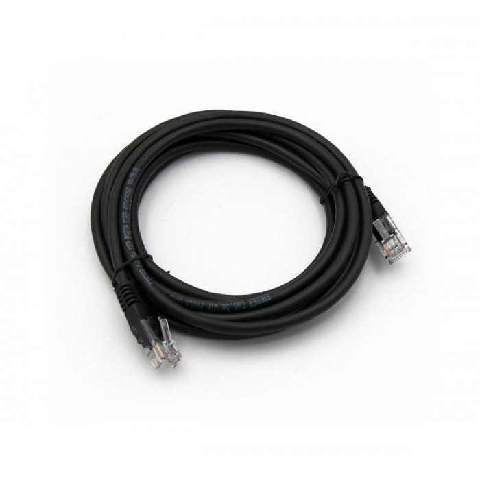 Patch Cord Χαλκού 3m Cat.5e UTP Μαύρο FREDER Patch Cord Χαλκού 3m Cat.5e UTP Μαύρο FREDER