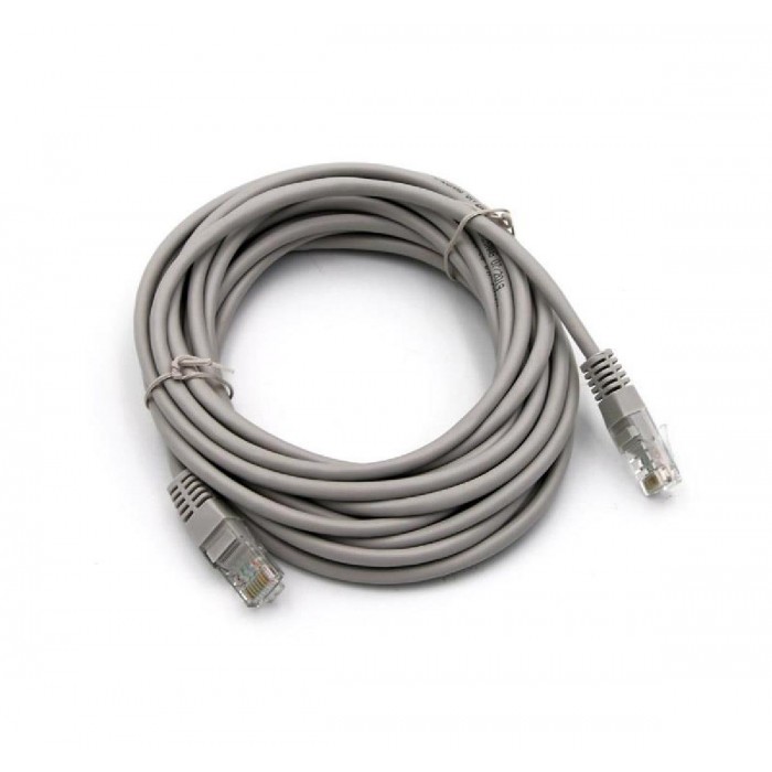 Patch Cord Χαλκού 5m Cat.5e UTP Γκρί FREDER